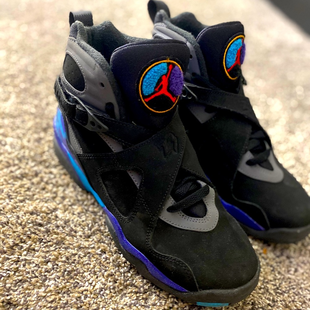 Jordan Retro 8 Aqua 2015 size 6.5 Y